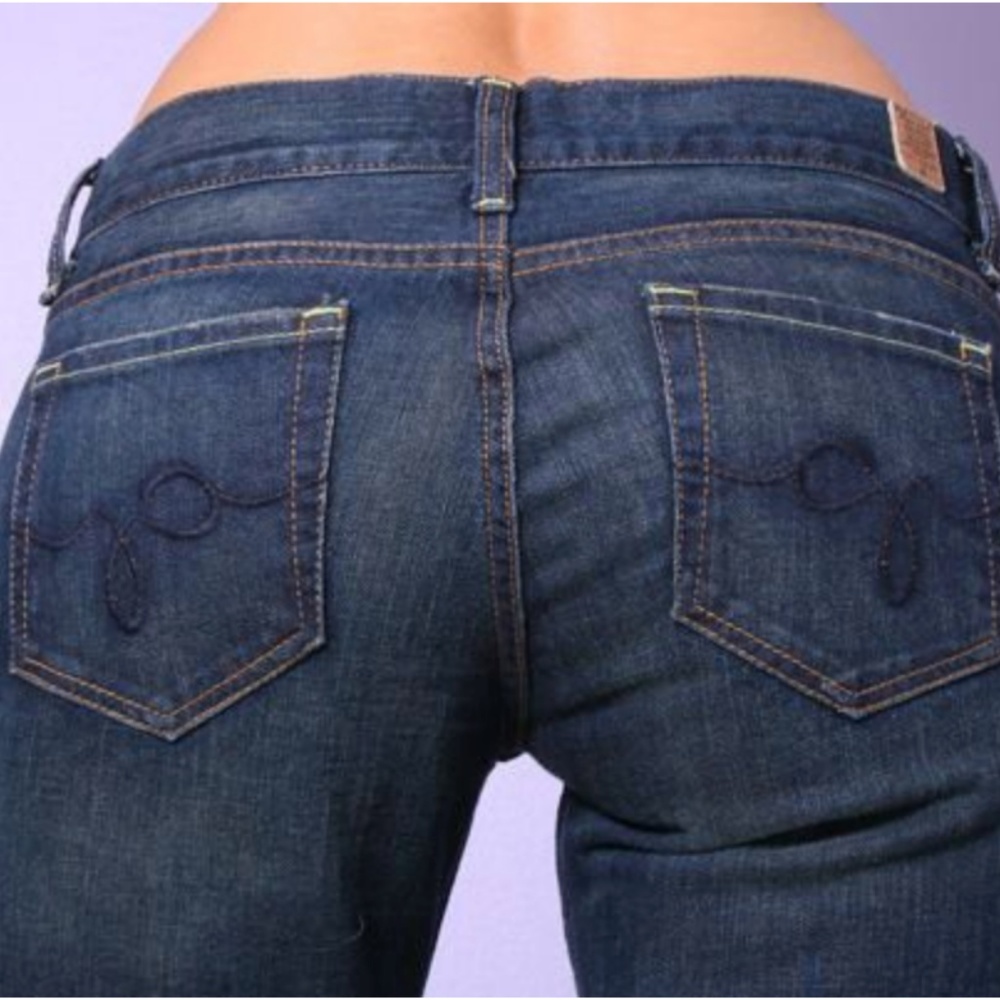 NWT GUESS Dark Wash Stretch Flare Jeans Size 24 XS